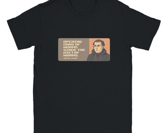 Martin Luther Crewneck T-Shirt (Can of Worms) - Lightweight fabric