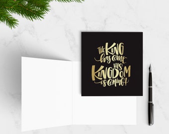 Christmas Card Collection — KING HAS COME (Version #2)