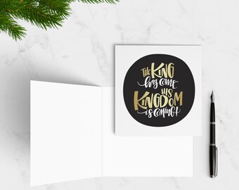 Christmas Card Collection — KING HAS COME (Version #1)