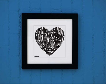 THIS SINFUL HEART: Typographic Prayer Poster (Downloadable File)