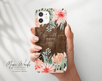 Matthew 28:20 Bible Verse Floral Phone Case