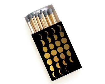 28 Phases of the Moon Matchbox. Moon Phase Diagram Matchbook. Lunar Chart Matches. Celestial Decor. Astronomy Gift. Solar Eclipse Gift.
