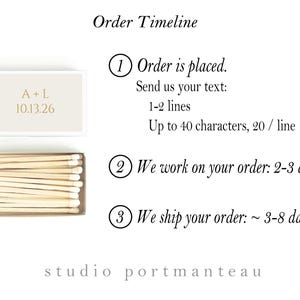 Custom Matchboxes. Name Initials Date Monogram Wedding Matches. Personalized Matchbooks. Customized Bulk Wedding Matchbox Guest Favor. image 6