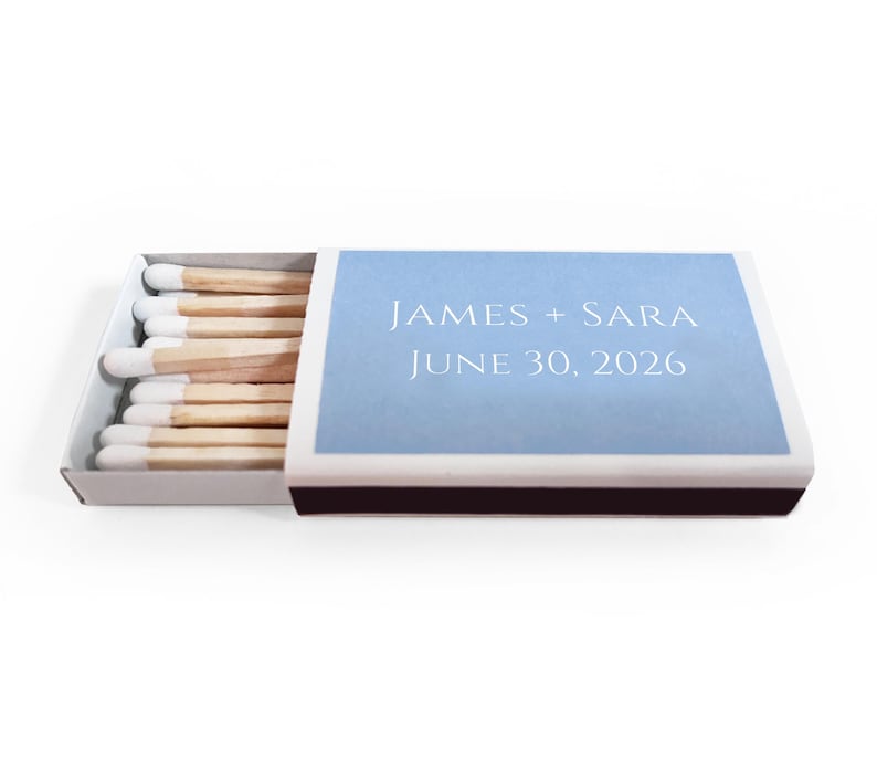 Custom Matchboxes. Name Initials Date Monogram Wedding Matches. Personalized Matchbooks. Customized Bulk Wedding Matchbox Guest Favor. image 8
