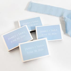 Custom Matchboxes. Name Initials Date Monogram Wedding Matches. Personalized Matchbooks. Customized Bulk Wedding Matchbox Guest Favor. image 3