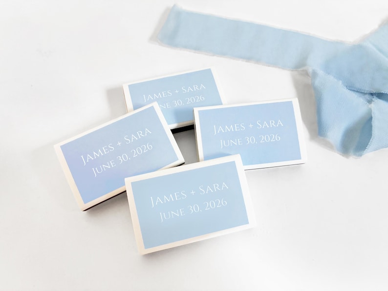 Custom Matchboxes. Name Initials Date Monogram Wedding Matches. Personalized Matchbooks. Customized Bulk Wedding Matchbox Guest Favor. image 3