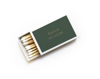Custom Text Matchboxes. Customized Wedding Favors. Name Initials Date Monogram Wedding Matches. Personalized Matchbooks. Bulk Guest Favors.