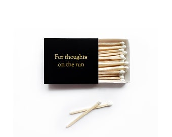 Custom Text Square Matchboxes. Name Initials Date Monogram Wedding Matches. Personalized Medium Matchbooks. Customized Favors for Guests.