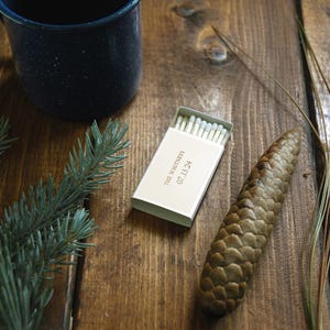 Custom Matchboxes. Name Initials Date Monogram Wedding Matches. Personalized Matchbooks. Customized Bulk Wedding Matchbox Guest Favor. image 4