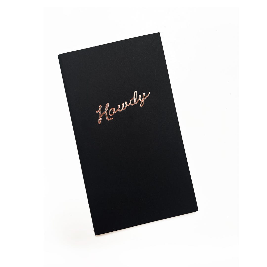 Howdy Mini Saddle Stitch Notebook. Cute Western Journal. Yee Haw Gift ...
