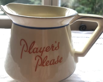 Vintage 1930's Ceramic 'Player's Please' 'Navy Cut' Tobacco Water Jug