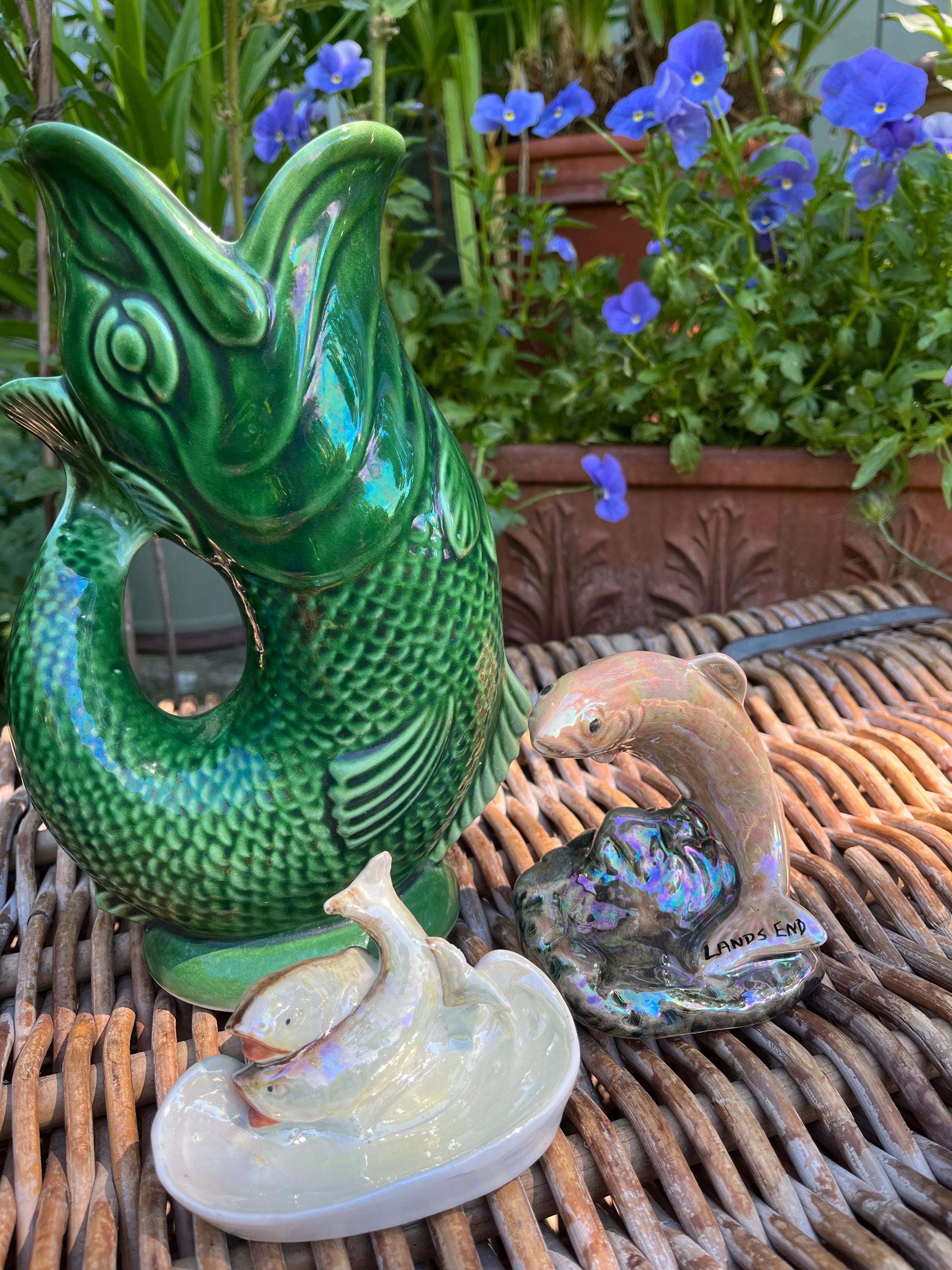 Gluggle Jag グラグル•ジャグ ダートマス陶器花瓶 置物 DEVON Vintage