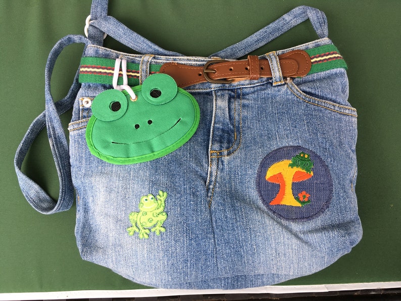 purse made from jeans