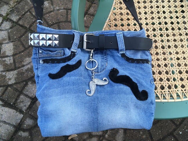 purse made from jeans