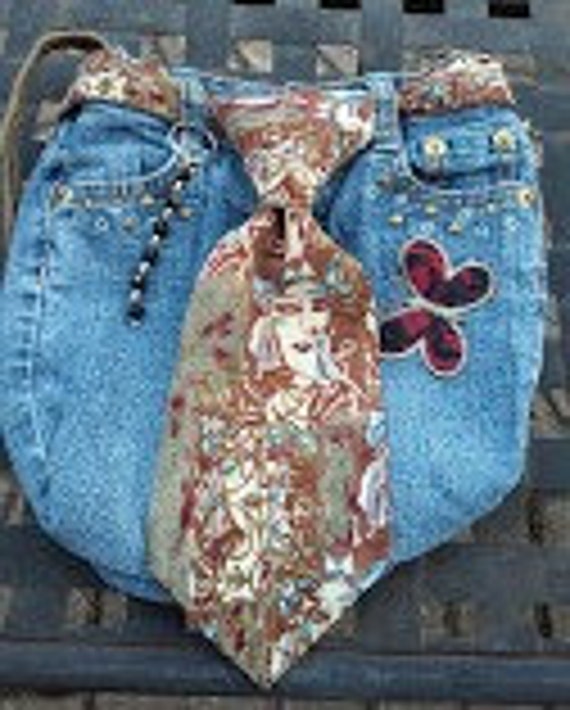 blue jeans purse