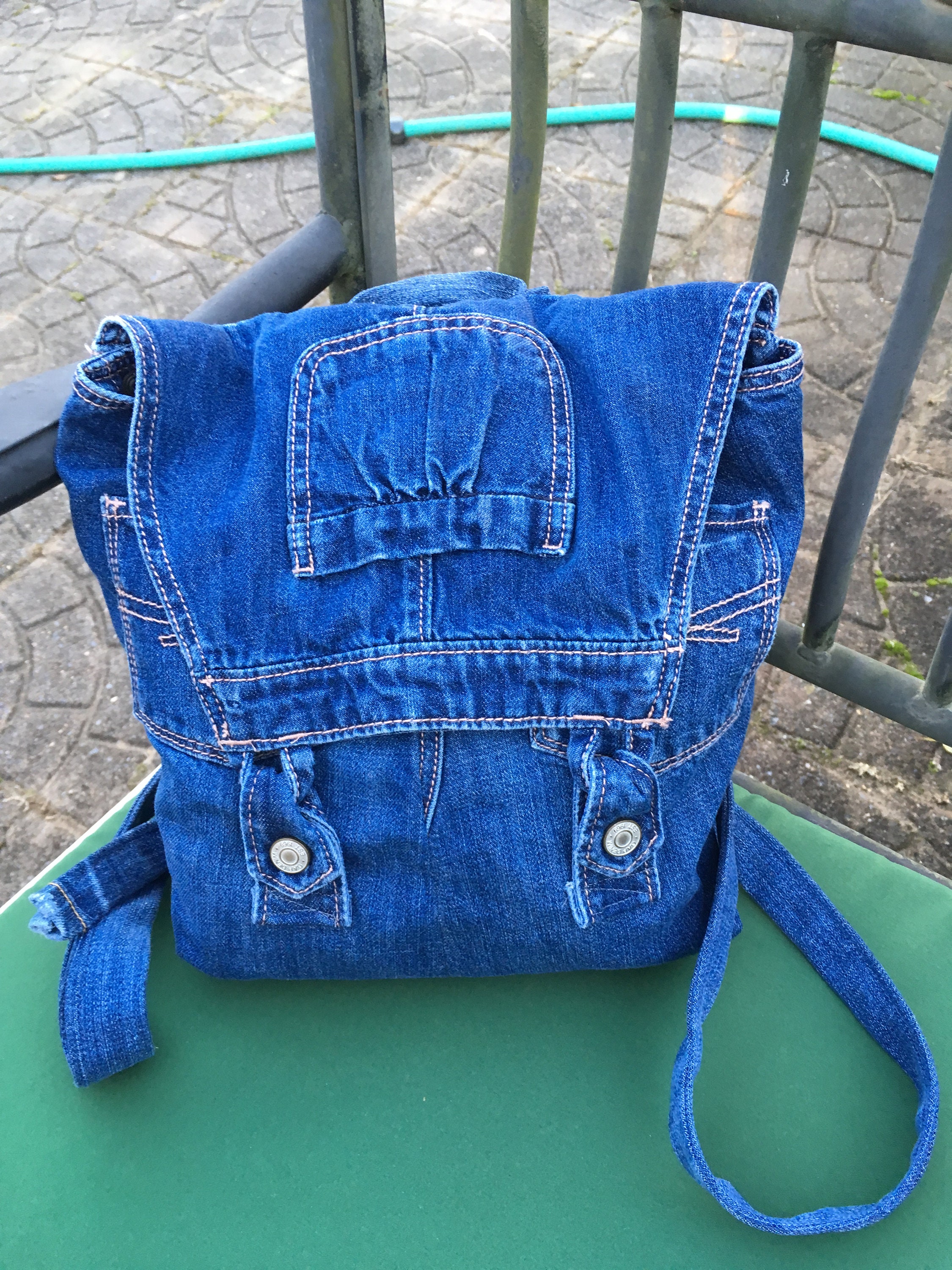 Sewing Instructions for Making a Backpack From Bib Overalls 