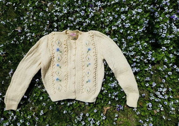 50s // Flora handknit cardigan