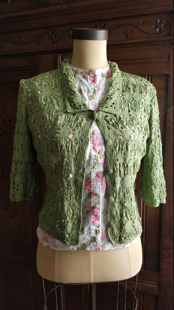 50s // Ribbon cardigan
