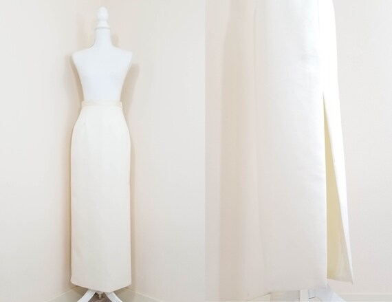 90s // Oleg Cassini wedding skirt