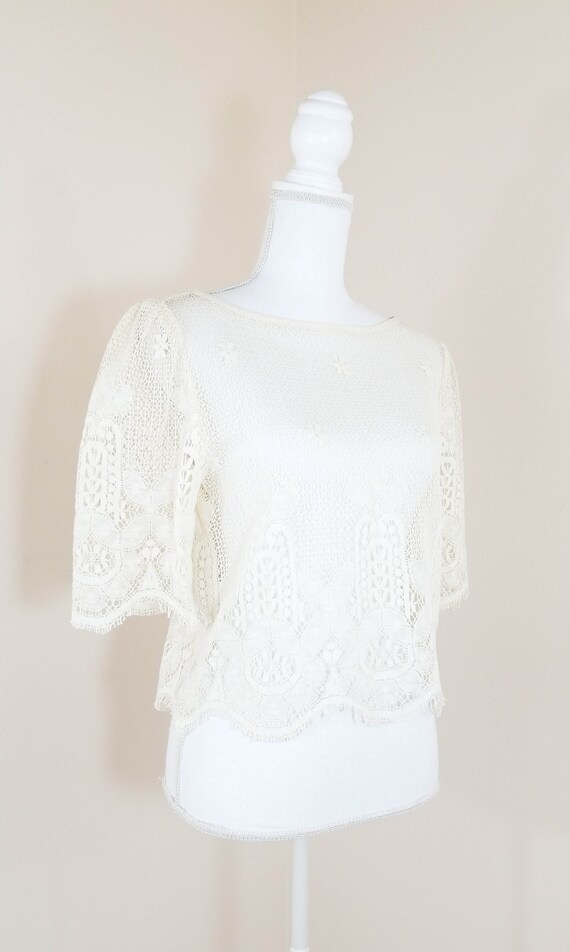 70s // Lupita crochet top