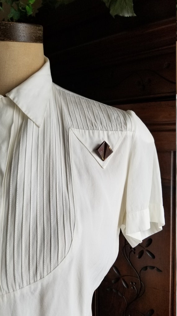 40s // Deco darling blouse