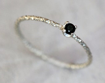 Black diamond ring