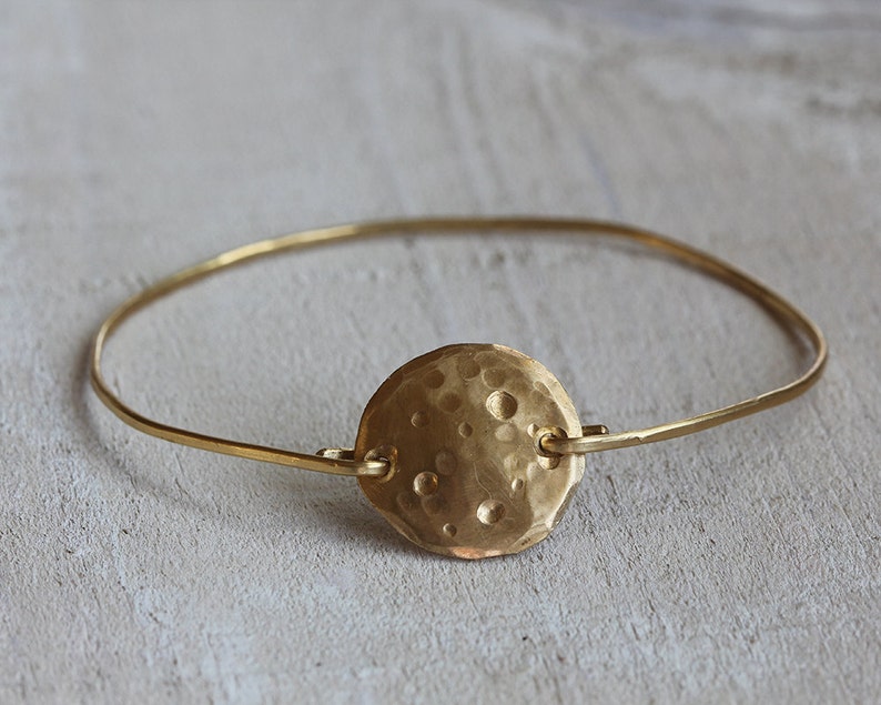 Full moon bangle bracelet image 2