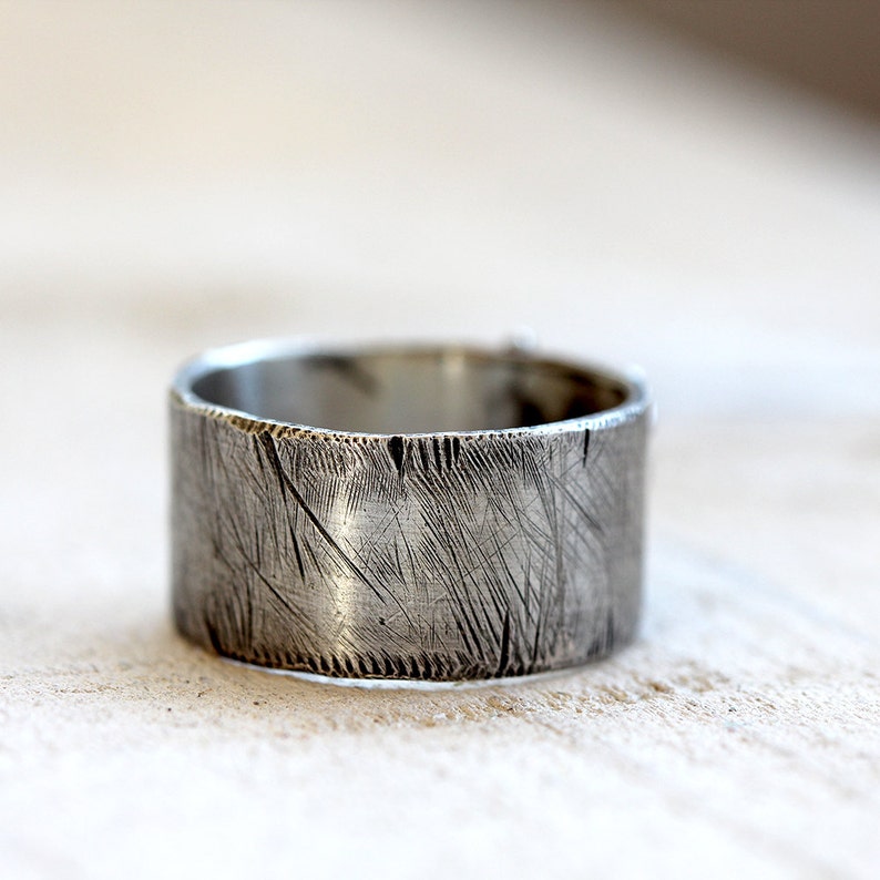 Men's distressed ring image 3