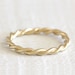 Solid Gold 18k Twist Wire Rope Ring - Etsy