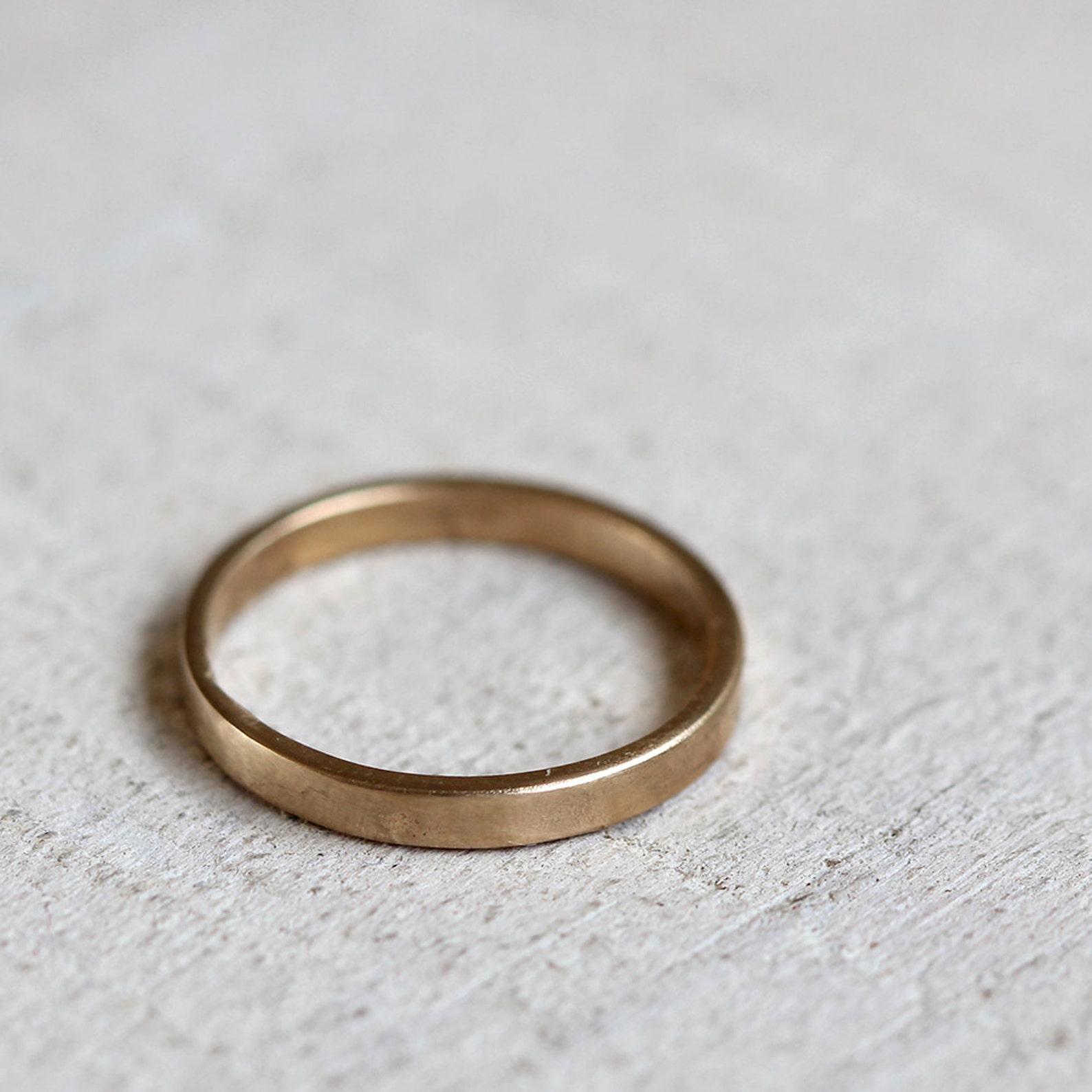 Gold Wedding Ring 14k Gold Woman's Wedding Band Etsy