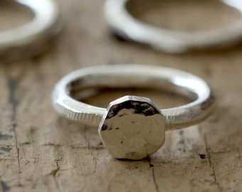 Signet Ring distressed modern ring