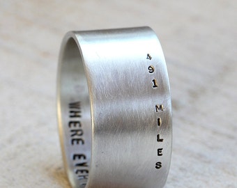 Long distance relationship ring