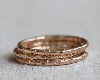 14k gold stacking rings solid 14k gold stacking rings | stacking wedding rings | pink gold | white gold | yellow gold