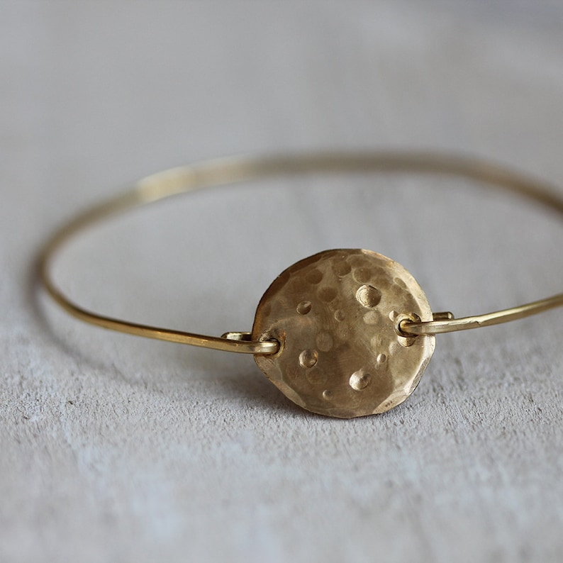 Full moon bangle bracelet image 3