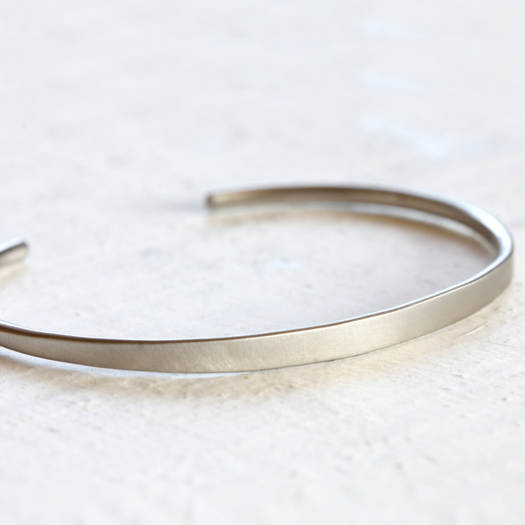 Solid Gold Cuff Bracelet 18k Gold or 14k Gold Etsy