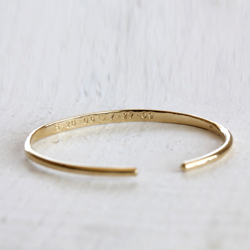 Solid gold cuff best sale bracelet