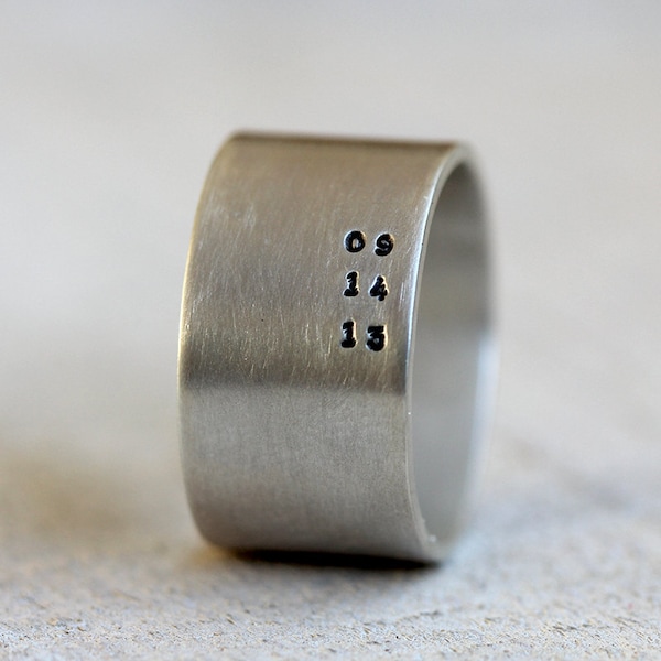 Men's personalized ring