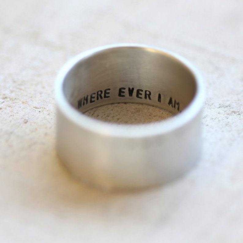 Men's distressed ring image 5