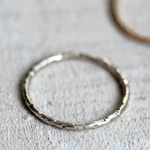 14k gold ring simple thin band wedding ring