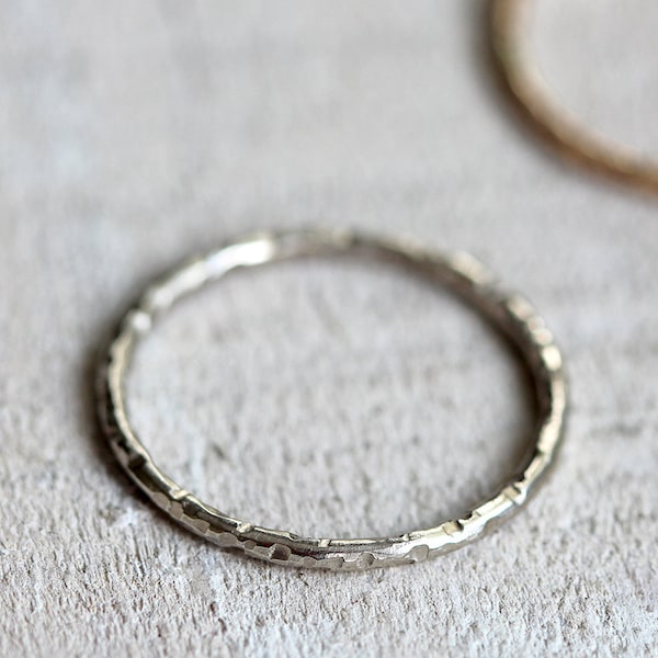14k gold ring simple thin band wedding ring