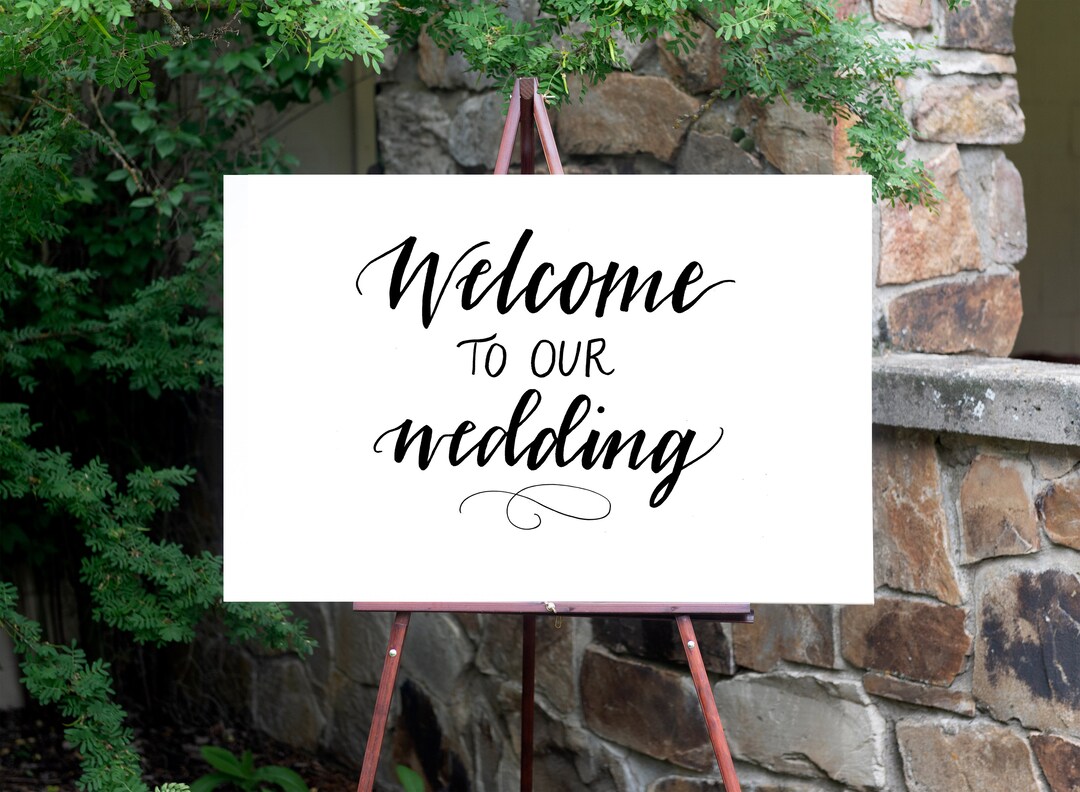 Wedding Welcome Sign | PRINTABLE Calligraphy Welcome Sign | "welcome to ...