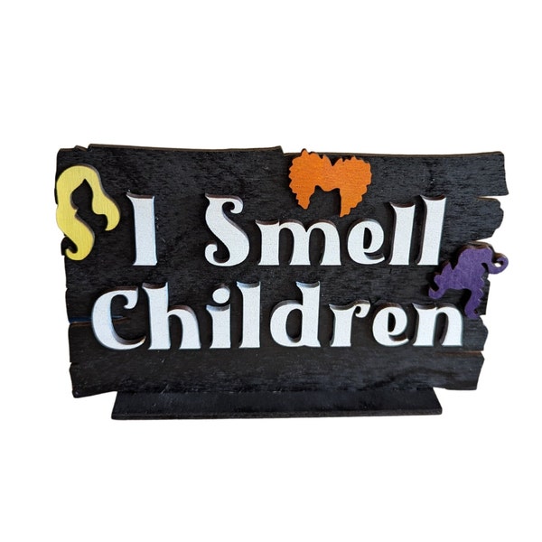 I Smell Children Shelf Sign - Halloween - Witches - Hocus Pocus