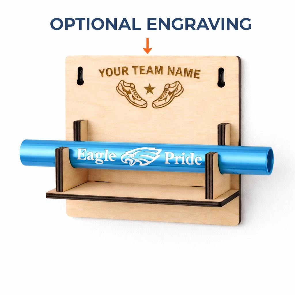 Wall Mounted Relay Baton Display | Track & Field Decor - Etsy