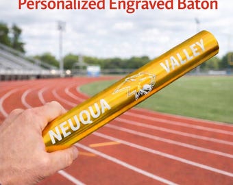 Custom Engraved Aluminum Relay Baton – Track & Field Award, Graduation or Team Achievement Gift