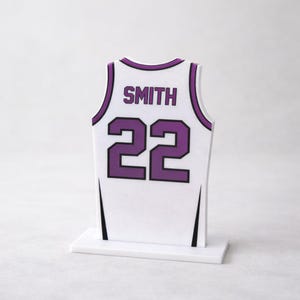 Personalized Jersey Shelf Sign | Basketball, Baseball/Softball or Football | Custom Name & Number