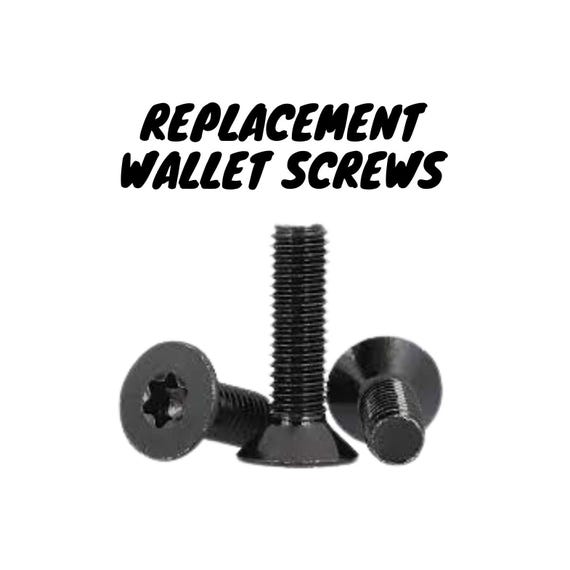 Slim Wallet Screws (wallets purchased from us)