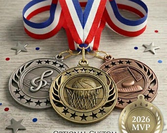 Engraved Sports Medals - 2.25"