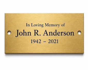 Custom Engraved Brass Plates
