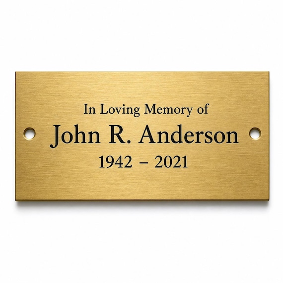 Custom Engraved Brass Plates