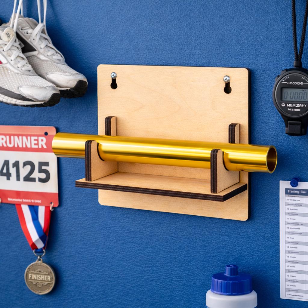 Wall Mounted Relay Baton Display | Track & Field Decor - Etsy